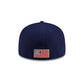New Era Cap USA Skull Navy 59FIFTY Fitted Hat