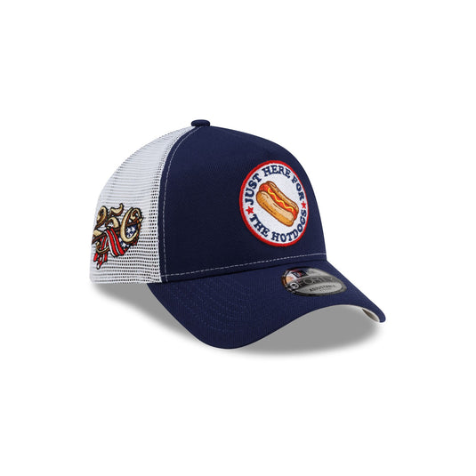 New Era Cap USA Hot Dog Navy 9FORTY A-Frame Trucker Hat - New Era Cap