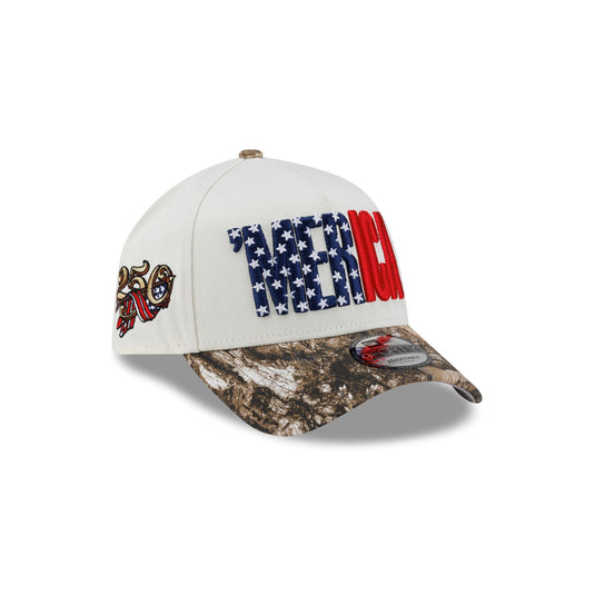New Era Cap 'Merica Chrome White 9FORTY A-Frame Snapback Hat - New Era Cap
