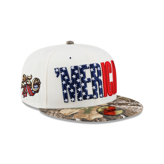 New Era Cap 'Merica Chrome White 59FIFTY Fitted Hat - New Era Cap