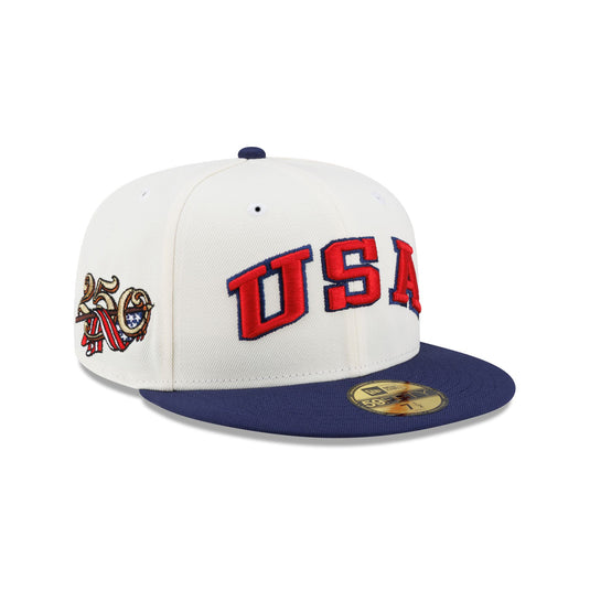 New Era Cap USA Chrome White 59FIFTY Fitted Hat - New Era Cap