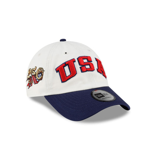 New Era Cap USA Chrome White Casual Classic Adjustable Hat - New Era Cap