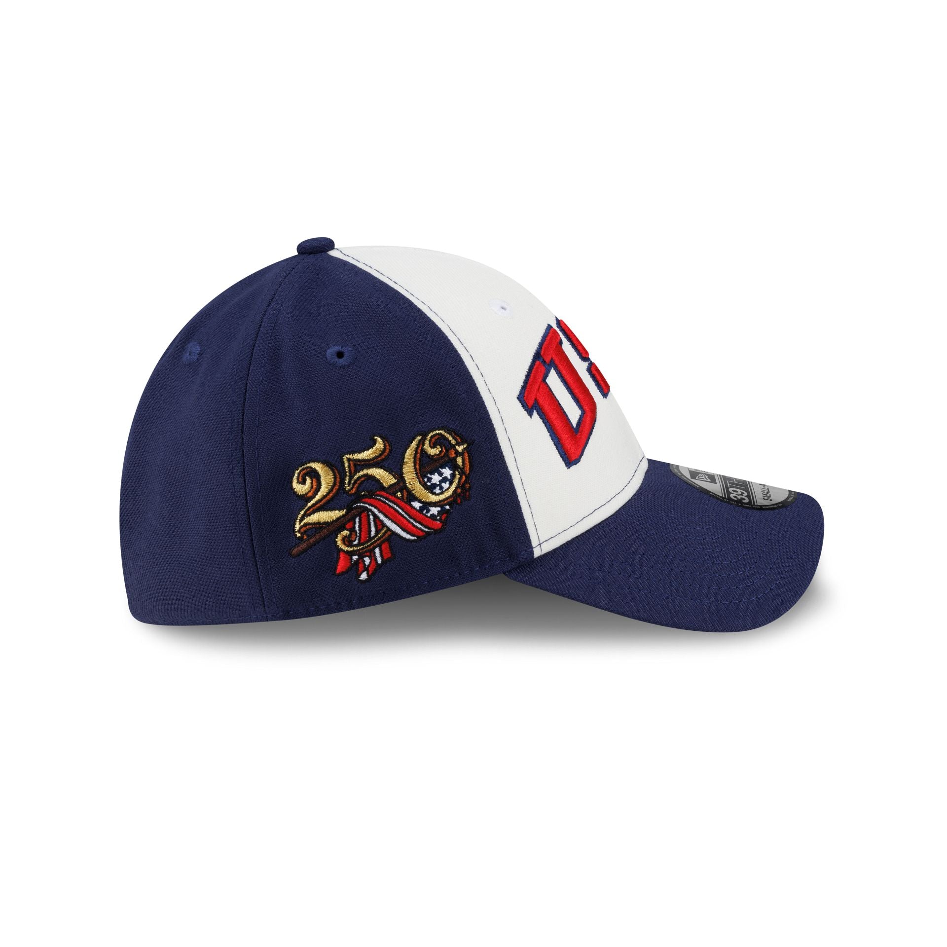 New Era Cap USA Chrome White 39THIRTY Stretch Fit Hat