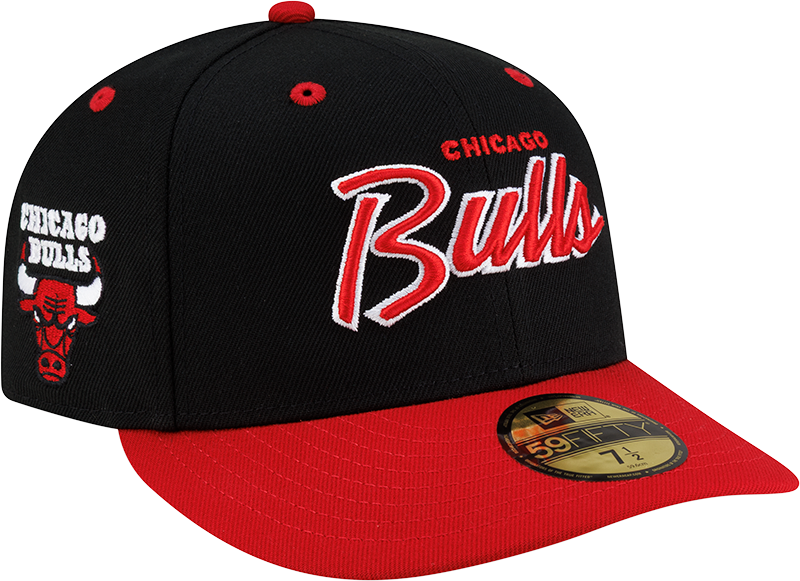 Chicago Bulls Hardwood Classics 90s Script 59FIFTY Fitted Hat