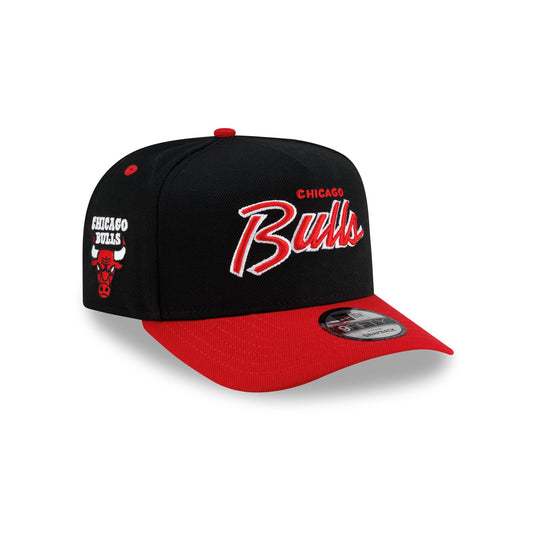 Chicago Bulls Hardwood Classics 90s Script 9FIFTY A-Frame Snapback Hat - New Era Cap