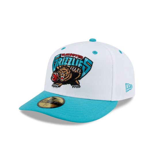Vancouver Grizzlies Hardwood Classics 90s White 59FIFTY Fitted Hat - New Era Cap