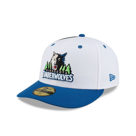 Minnesota Timberwolves Hardwood Classics 90s White 59FIFTY Fitted Hat - New Era Cap