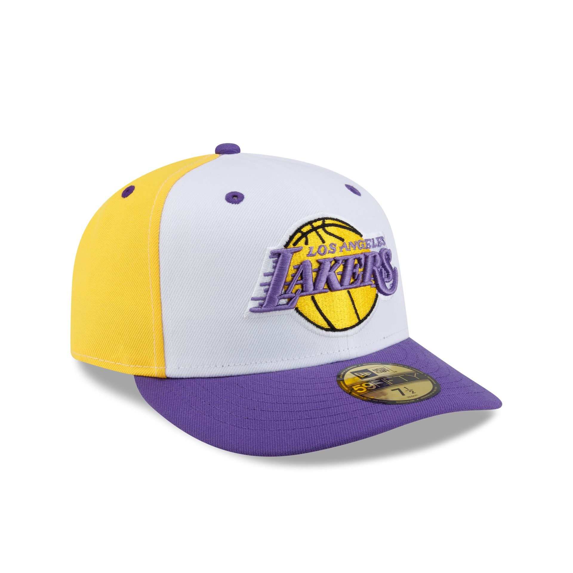 Los Angeles Lakers Hardwood Classics 90s White 59FIFTY Fitted Hat