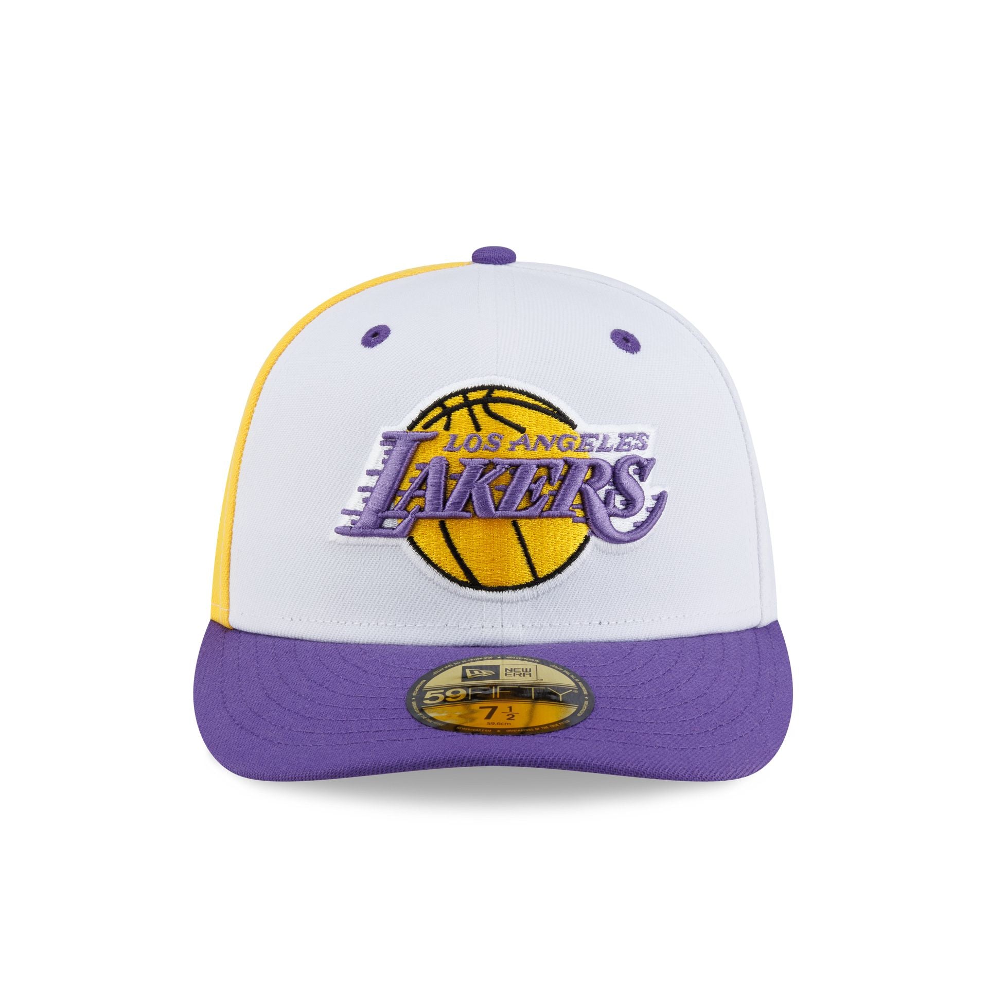 Los Angeles Lakers Hardwood Classics 90s White 59FIFTY Fitted Hat