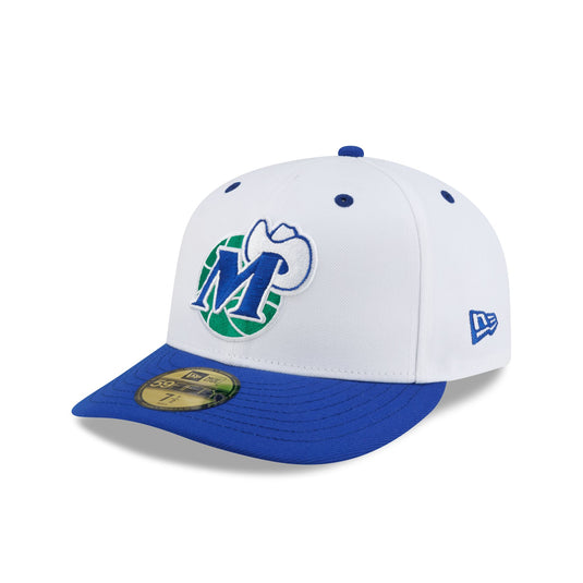 Dallas Mavericks Hardwood Classics 90s White 59FIFTY Fitted Hat - New Era Cap