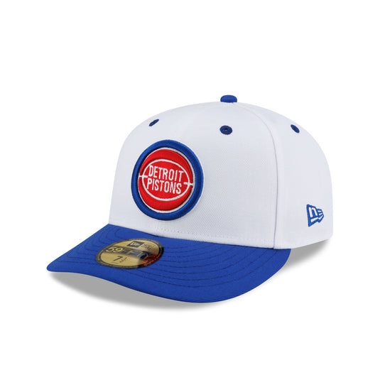Detroit Pistons Hardwood Classics 90s White 59FIFTY Fitted Hat - New Era Cap
