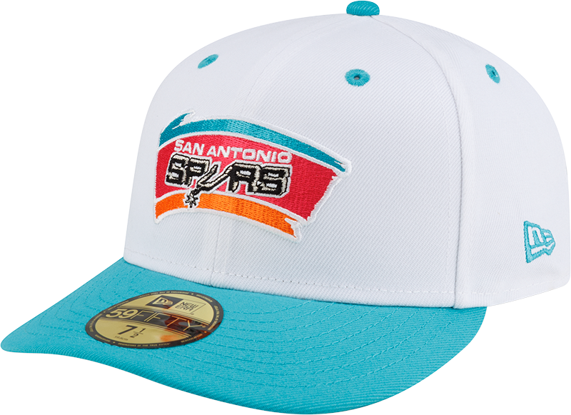 San Antonio Spurs Hardwood Classics 90s White 59FIFTY Fitted Hat