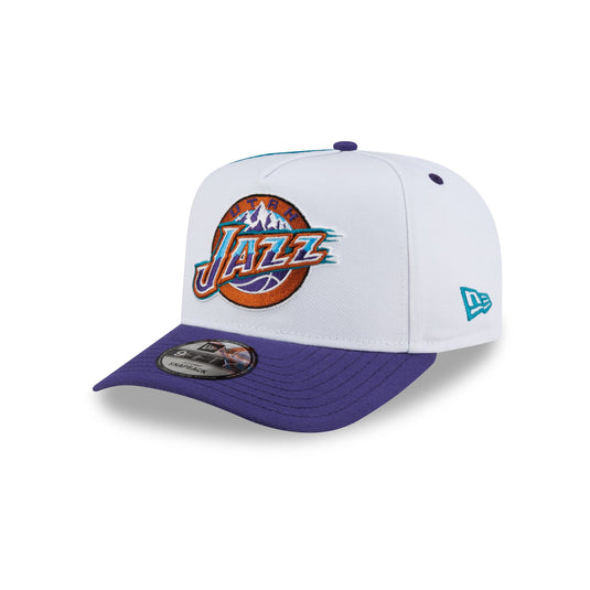 Utah Jazz Hardwood Classics 90s Panel 9FIFTY A-Frame Snapback Hat - New Era Cap