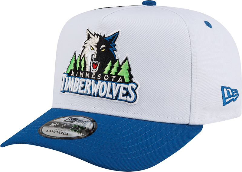 Minnesota Timberwolves Hardwood Classics 90s Panel 9FIFTY A-Frame Snapback Hat