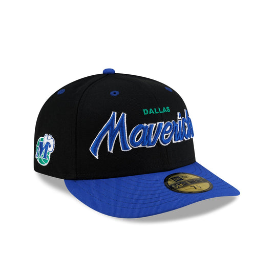 Dallas Mavericks Hardwood Classics 90s Script 59FIFTY Fitted Hat - New Era Cap