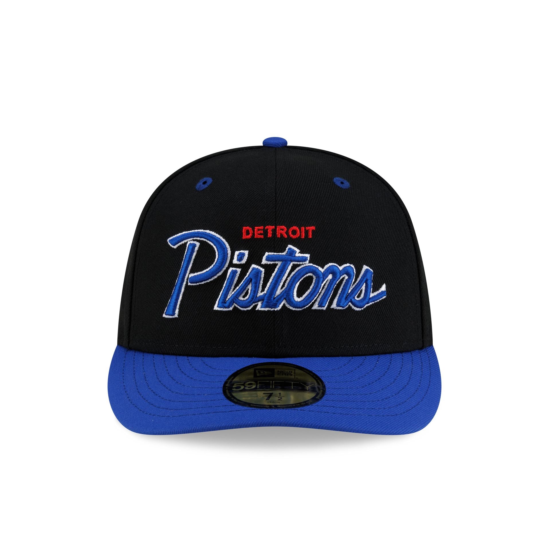 Detroit Pistons Hardwood Classics 90s Script 59FIFTY Fitted Hat