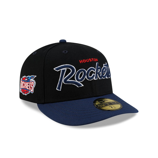 Houston Rockets Hardwood Classics 90s Script 59FIFTY Fitted Hat - New Era Cap