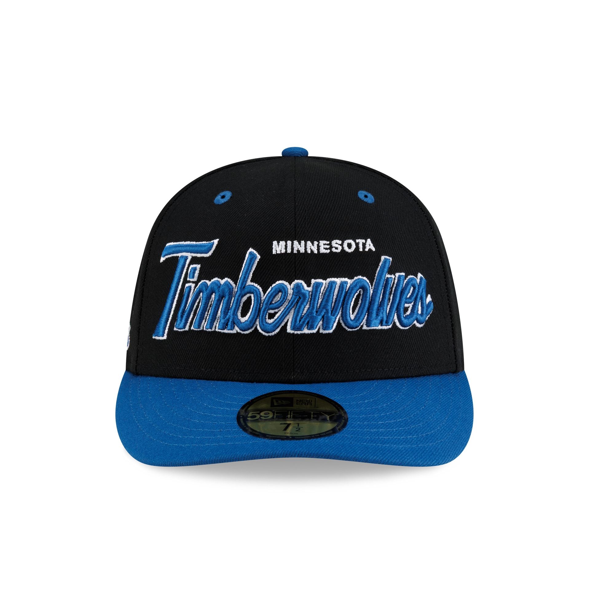 Minnesota Timberwolves Hardwood Classics 90s Script 59FIFTY Fitted Hat