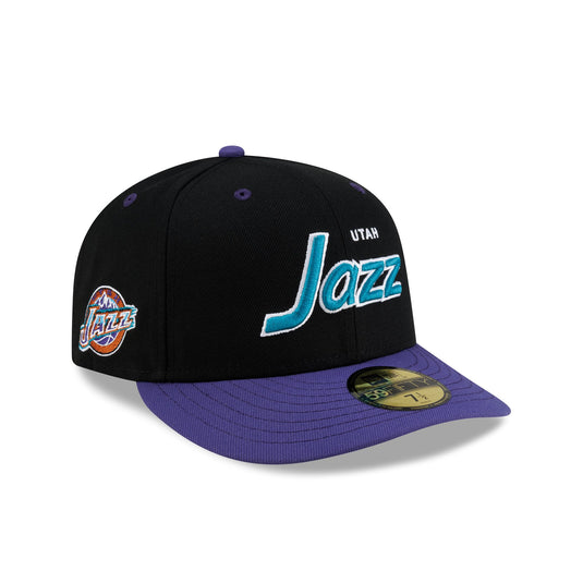 Utah Jazz Hardwood Classics 90s Script 59FIFTY Fitted Hat - New Era Cap