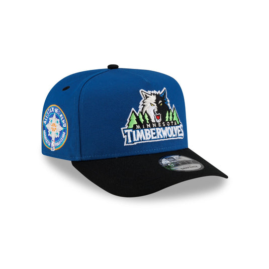 Minnesota Timberwolves Hardwood Classics 90s All-Star Weekend 9FIFTY A-Frame Snapback Hat - New Era Cap