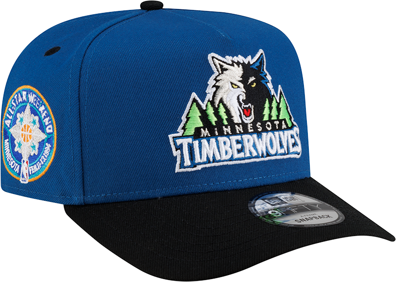 Minnesota Timberwolves Hardwood Classics 90s All-Star Weekend 9FIFTY A-Frame Snapback Hat