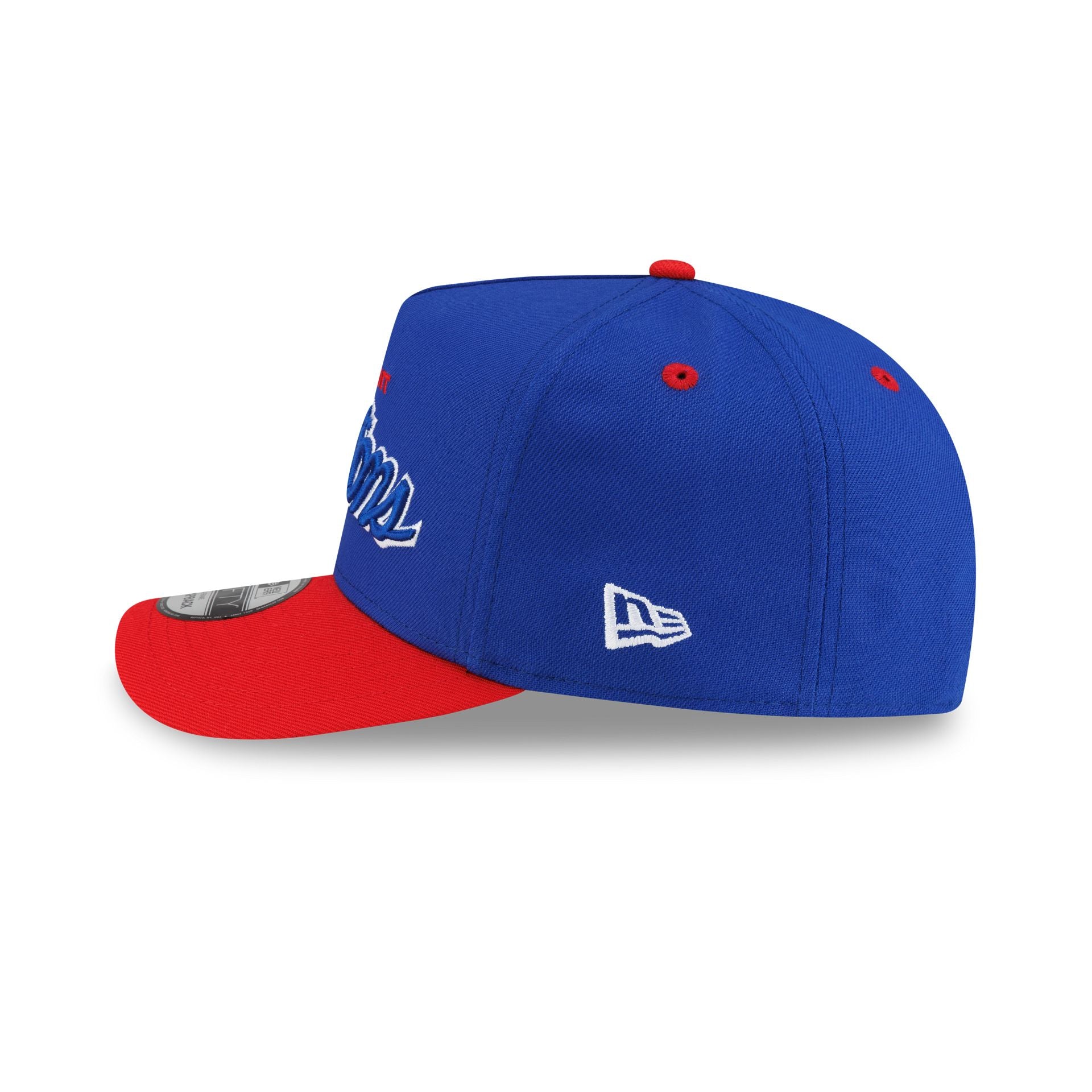 Detroit Pistons Hardwood Classics 90s Script 9FIFTY A-Frame Snapback Hat