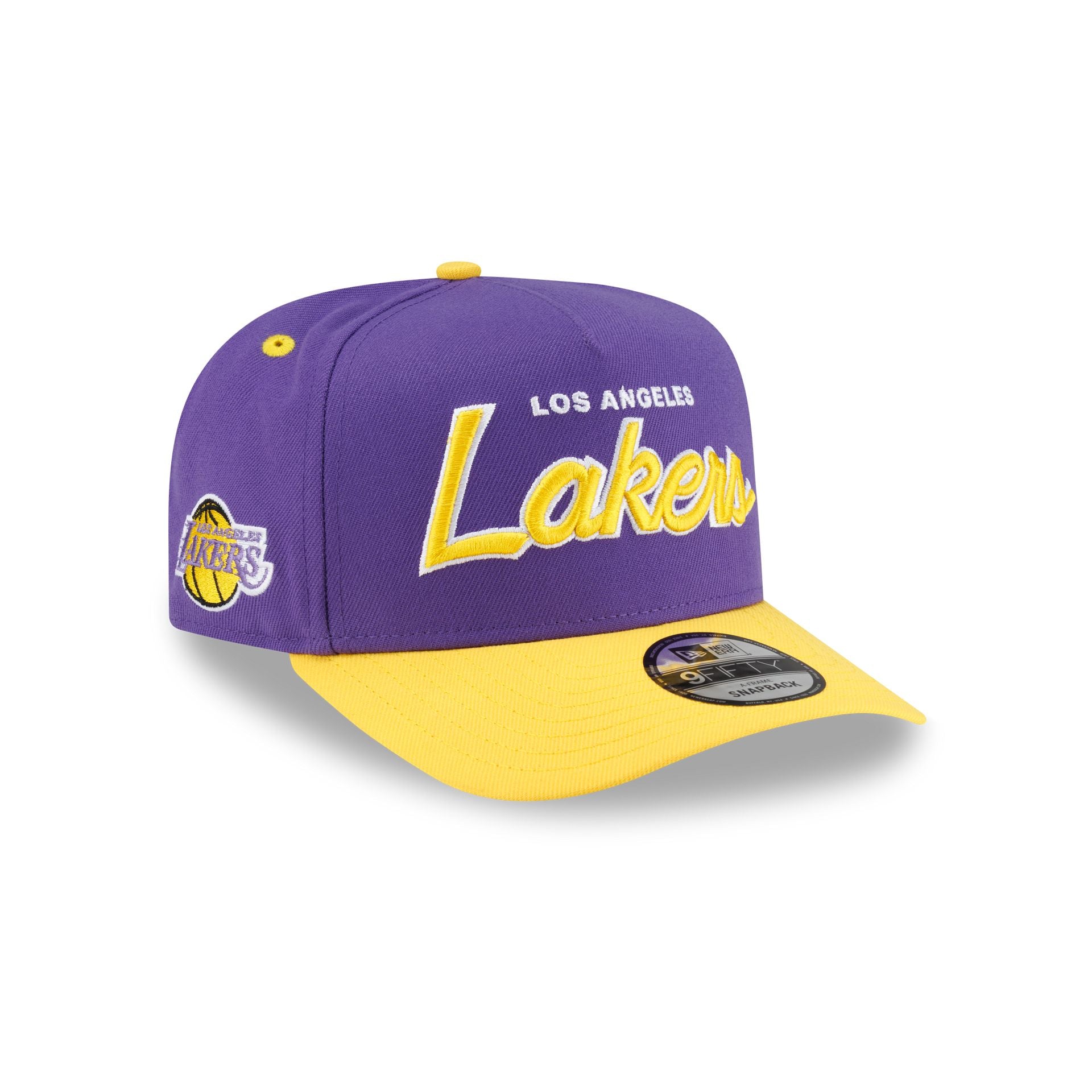 Los Angeles Lakers Hardwood Classics 90s Script 9FIFTY A-Frame