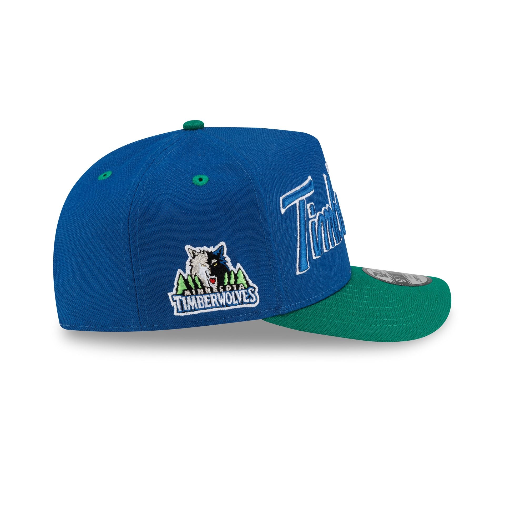 Minnesota Timberwolves Hardwood Classics 90s Script 9FIFTY A-Frame