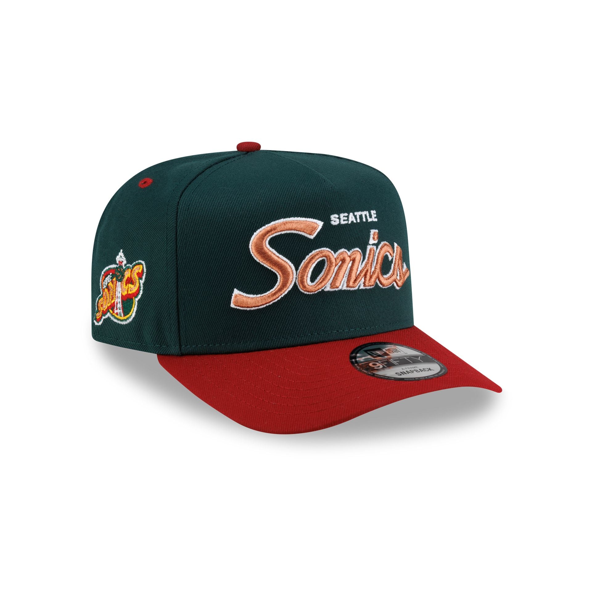 Seattle Supersonics Hardwood Classics 90s Script 9FIFTY A-Frame