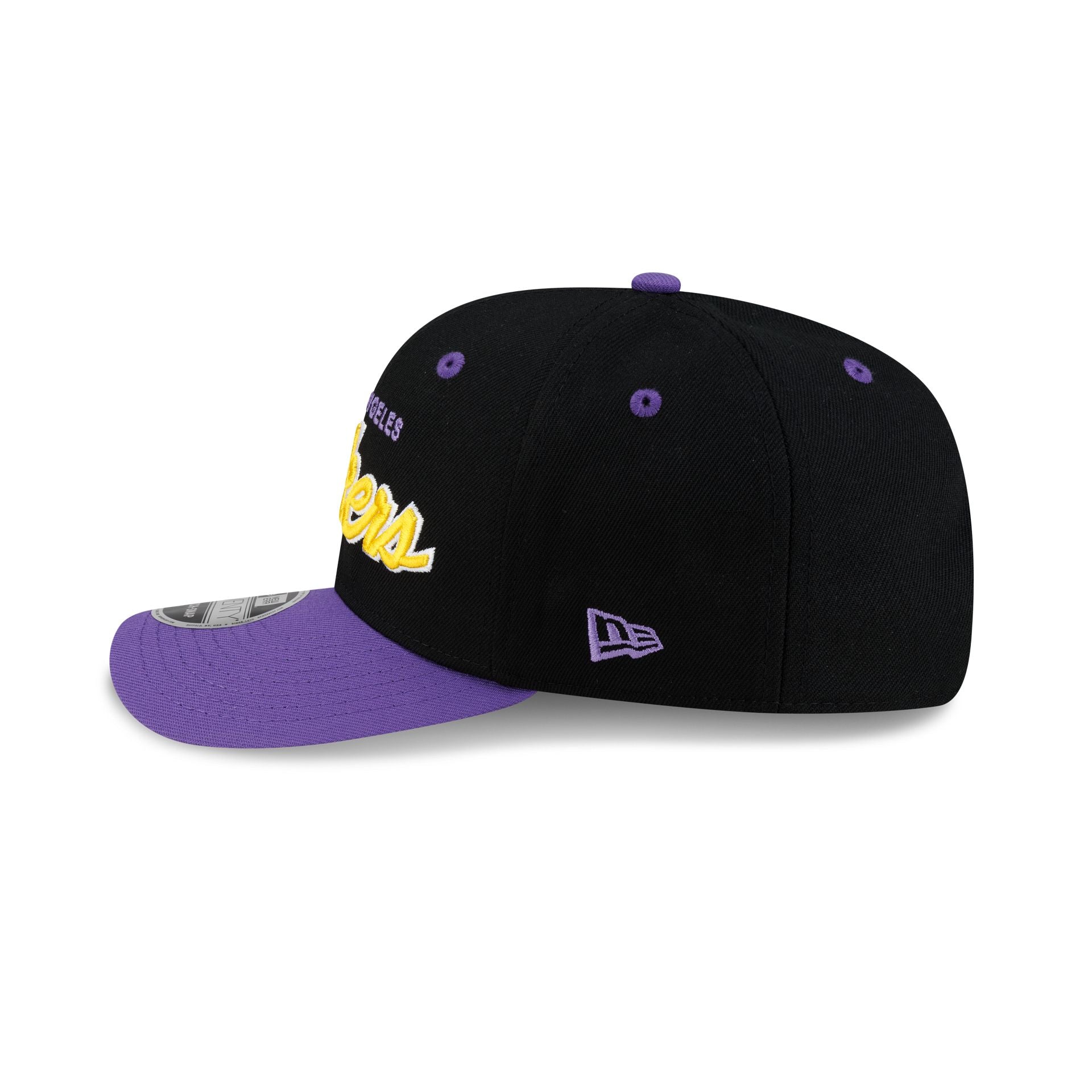 Los Angeles Lakers Hardwood Classics 90s Script 9SEVENTY Stretch
