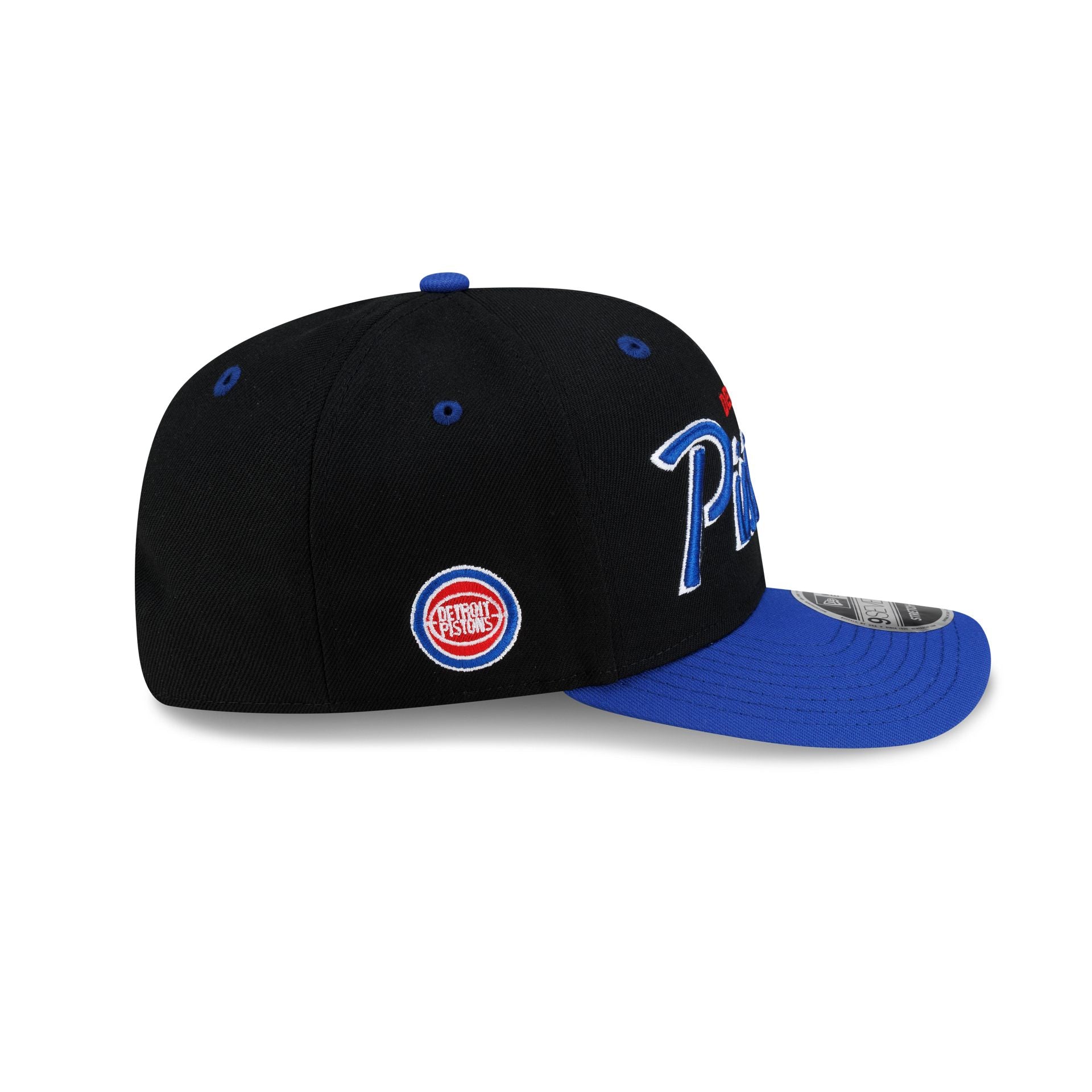 Detroit Pistons Hardwood Classics 90s Script 9SEVENTY Stretch-Snap