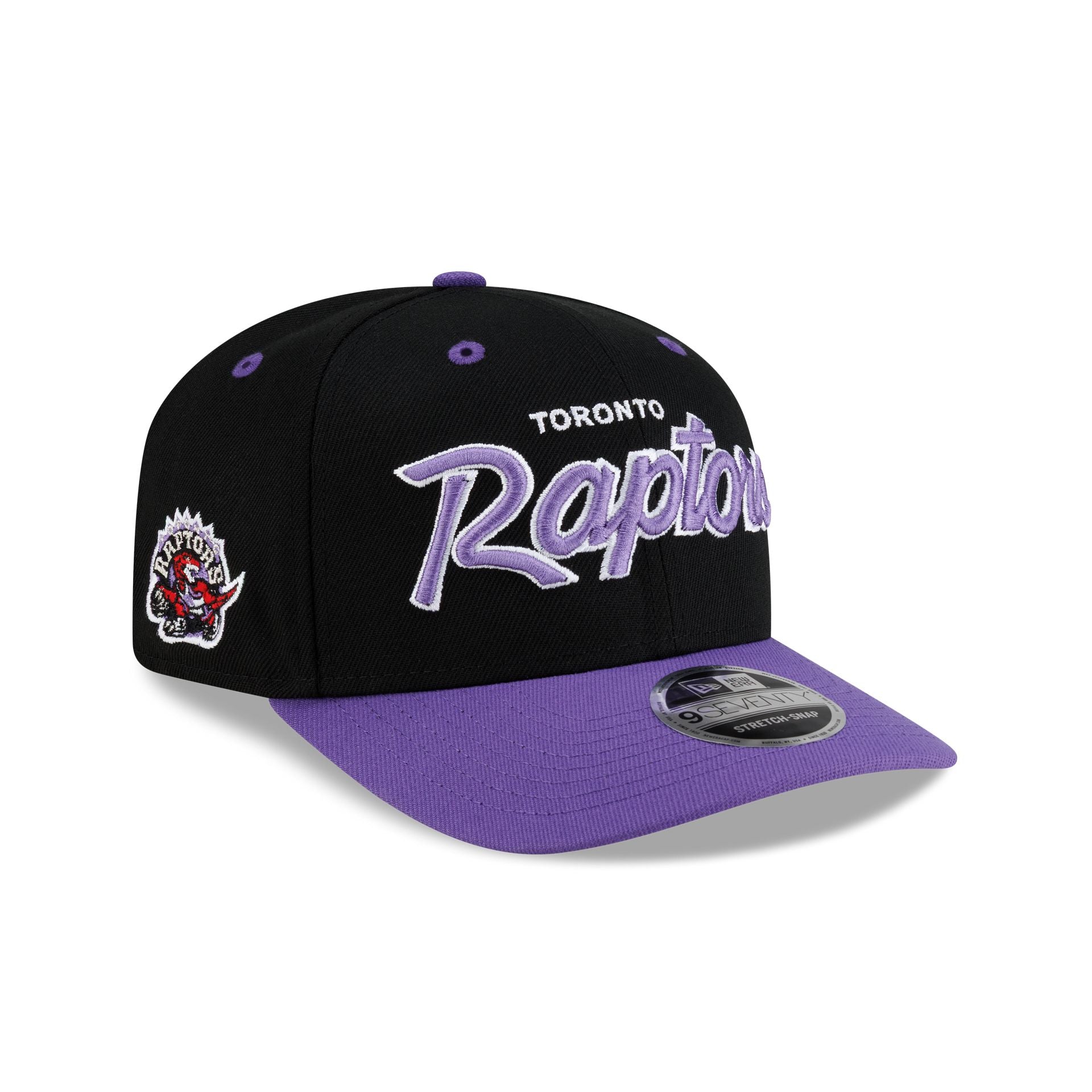 Toronto Raptors Hardwood Classics 90s Script 9SEVENTY Stretch-Snap