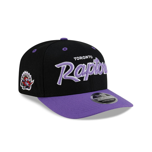 Toronto Raptors Hardwood Classics 90s Script 9SEVENTY Stretch-Snap Hat - New Era Cap