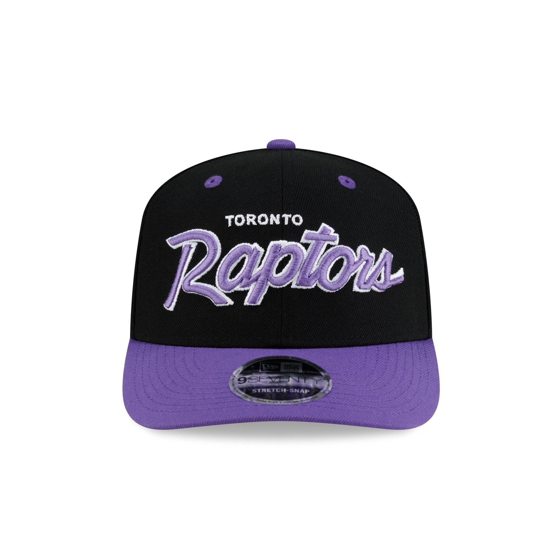 Toronto Raptors Hardwood Classics 90s Script 9SEVENTY Stretch-Snap Hat