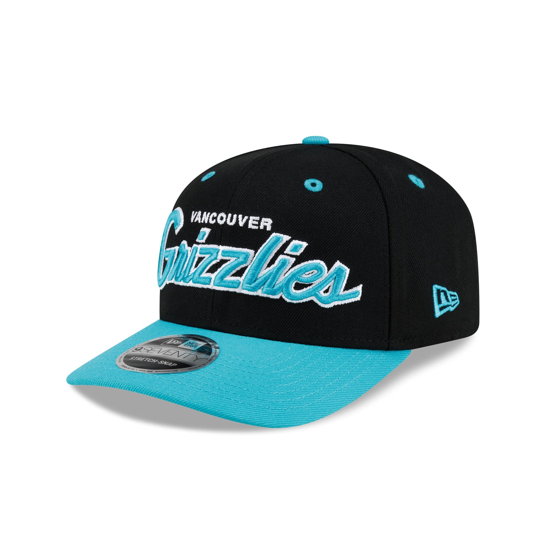 Vancouver Grizzlies Hardwood Classics 90s Script 9SEVENTY Stretch-Snap Hat