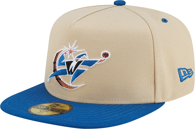 Washington Wizards Hardwood Classics 2000s Gold 59FIFTY A-Frame Fitted Hat