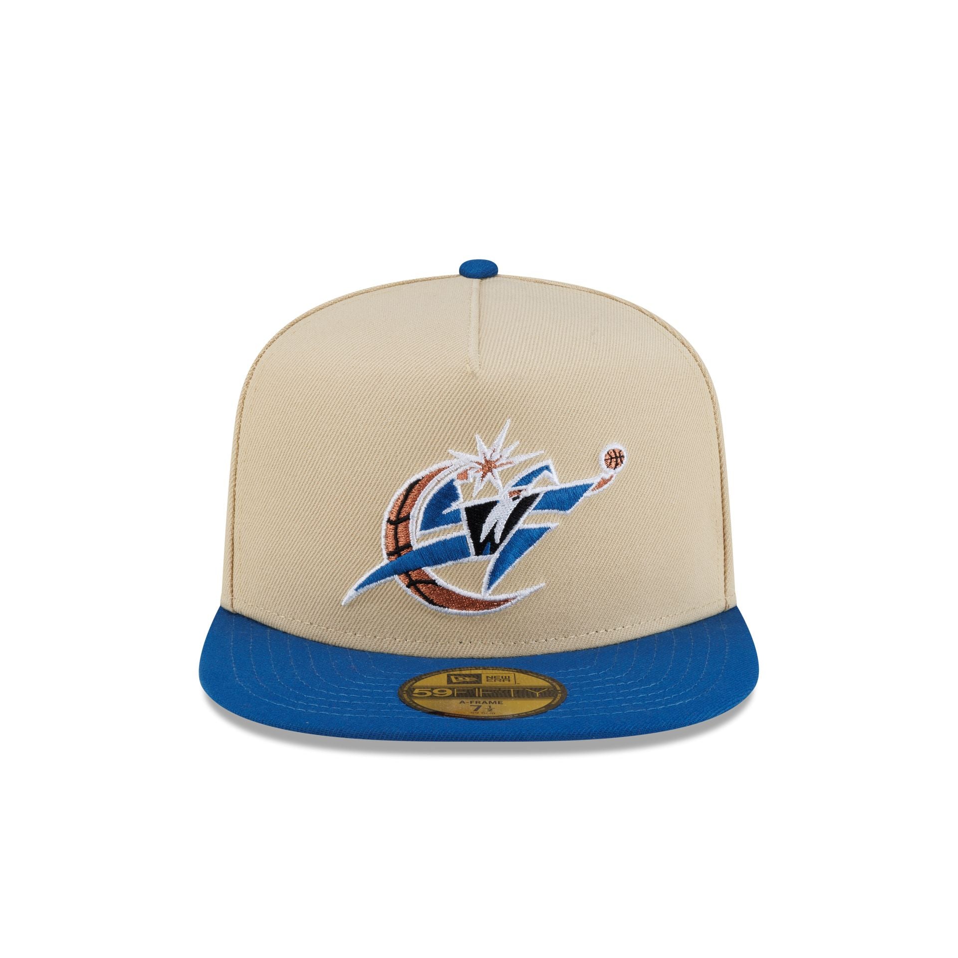 Washington Wizards Hardwood Classics 2000s Gold 59FIFTY A-Frame Fitted Hat