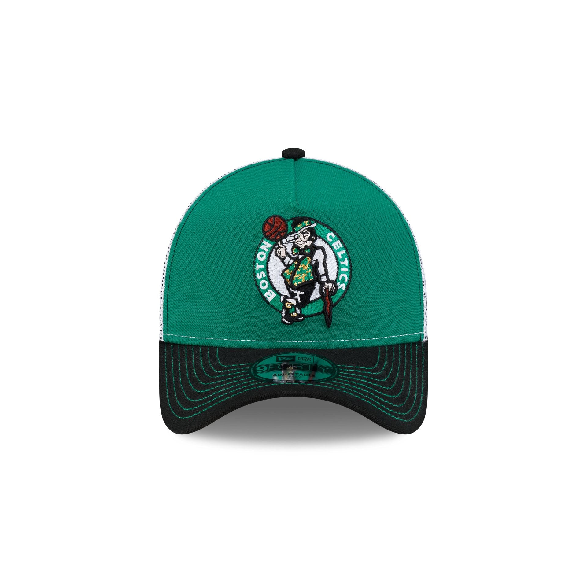 Boston Celtics Hardwood Classics 2000s Contrast Stitch 9FORTY A-Frame Trucker Hat