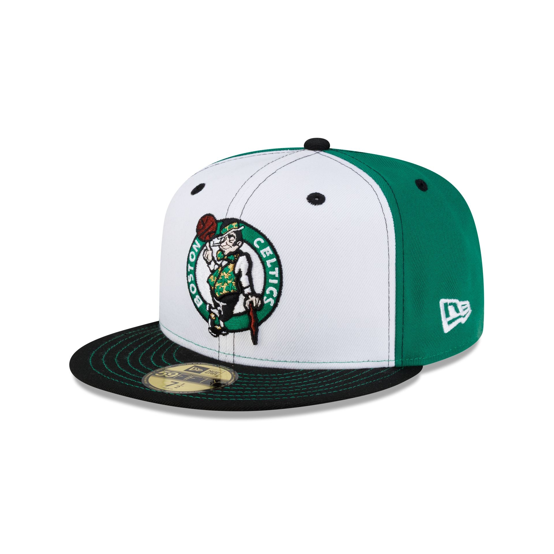 Boston Celtics Hardwood Classics 2000s White Stitch 59FIFTY Fitted Hat
