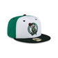 Boston Celtics Hardwood Classics 2000s White Stitch 59FIFTY Fitted Hat