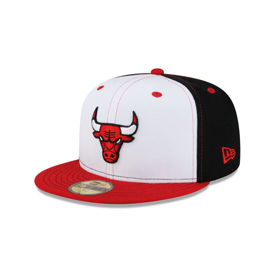 Chicago Bulls Hardwood Classics 2000s White Stitch 59FIFTY Fitted Hat - New Era Cap