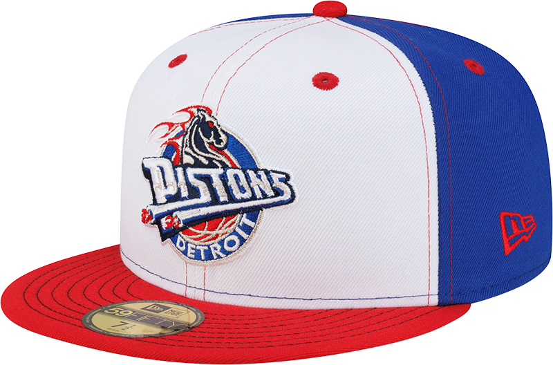Detroit Pistons Hardwood Classics 2000s White Stitch 59FIFTY Fitted Hat