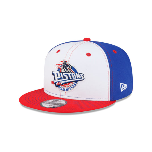 Detroit Pistons Hardwood Classics 2000s White Stitch 9FIFTY Snapback Hat - New Era Cap