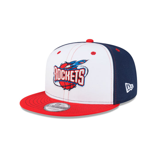 Houston Rockets Hardwood Classics 2000s White Stitch 9FIFTY Snapback Hat - New Era Cap