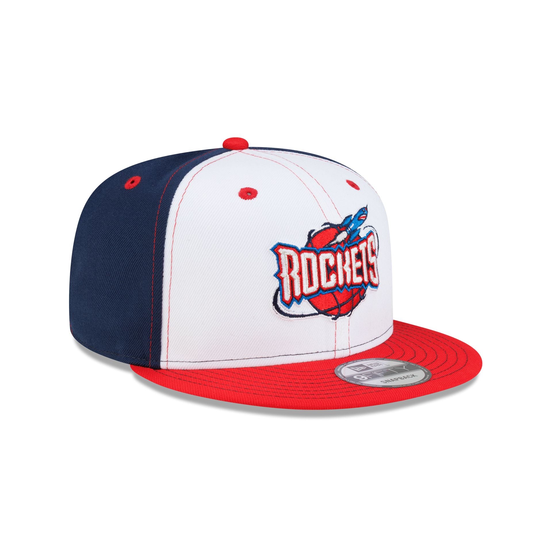 Houston Rockets Hardwood Classics 2000s White Stitch 9FIFTY Snapback Hat
