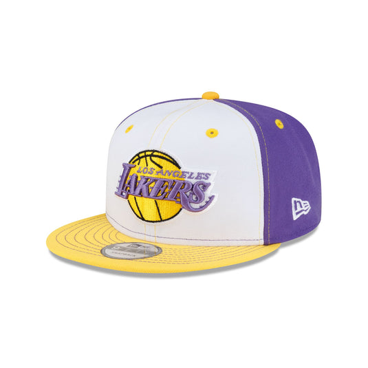 Los Angeles Lakers Hardwood Classics 2000s White Stitch 9FIFTY Snapback Hat - New Era Cap