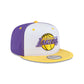 Los Angeles Lakers Hardwood Classics 2000s White Stitch 9FIFTY Snapback Hat