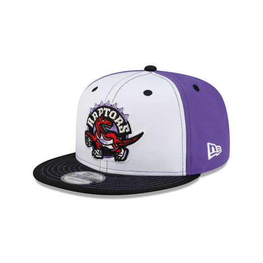 Toronto Raptors Hardwood Classics 2000s White Stitch 9FIFTY Snapback Hat - New Era Cap