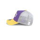 Los Angeles Lakers Hardwood Classics 2000s Contrast Stitch 9FORTY A-Frame Trucker Hat