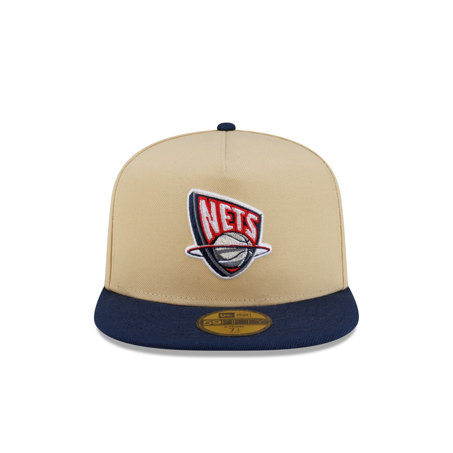 New Jersey Nets Hardwood Classics 2000s Gold 59FIFTY A-Frame Fitted Hat